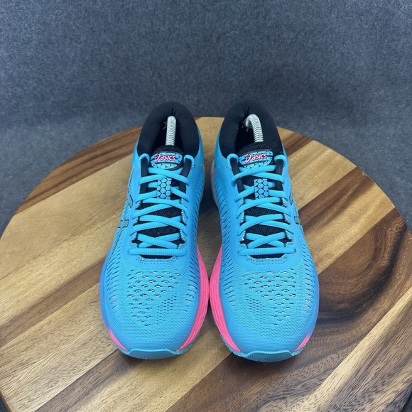 Asics Kayano 25 Running Shoes Aquarium/Black Pink 1012A026-400 Women's 7.5 US - Picture 5 of 11